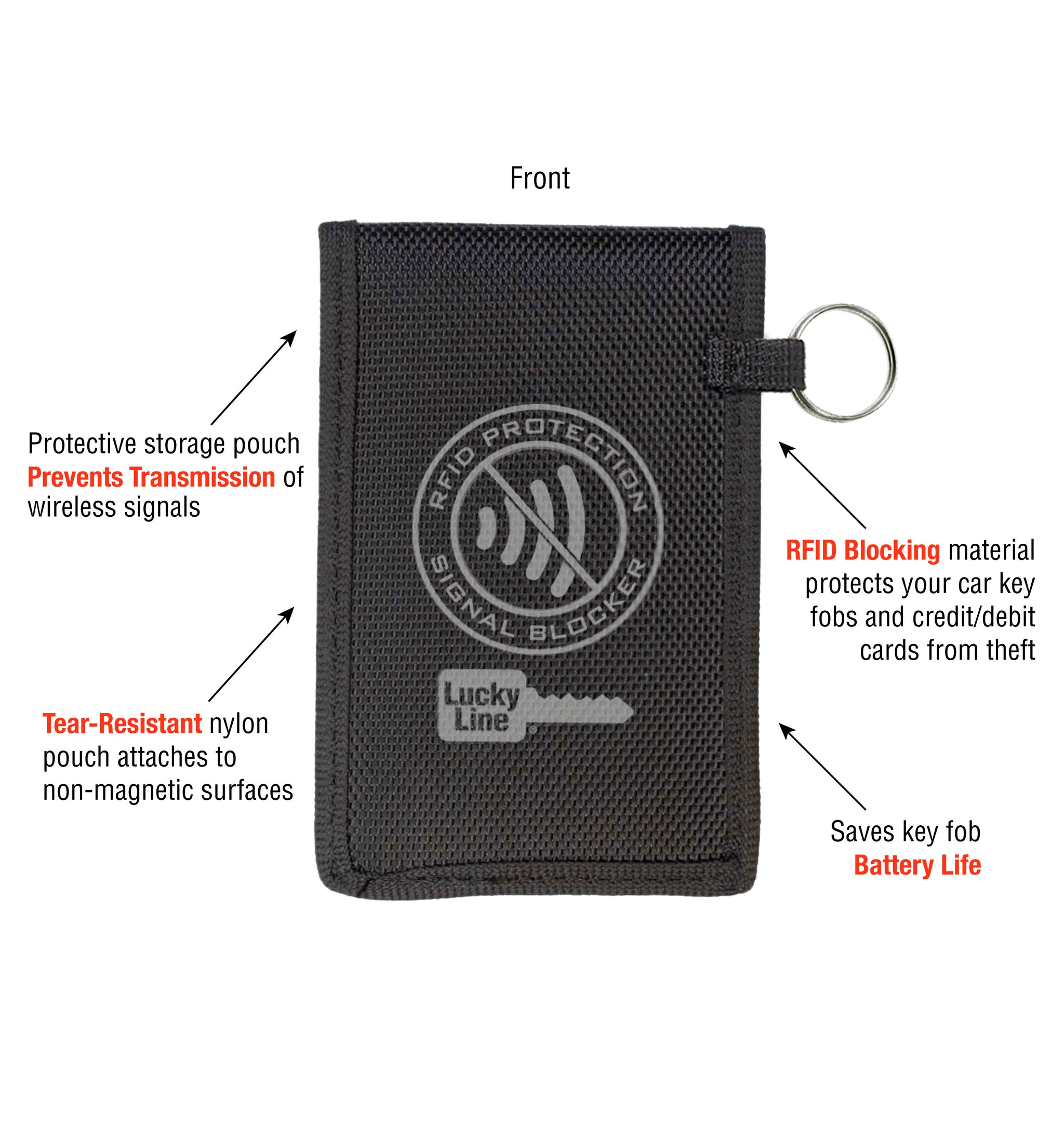 signal blocking key hider faraday bag