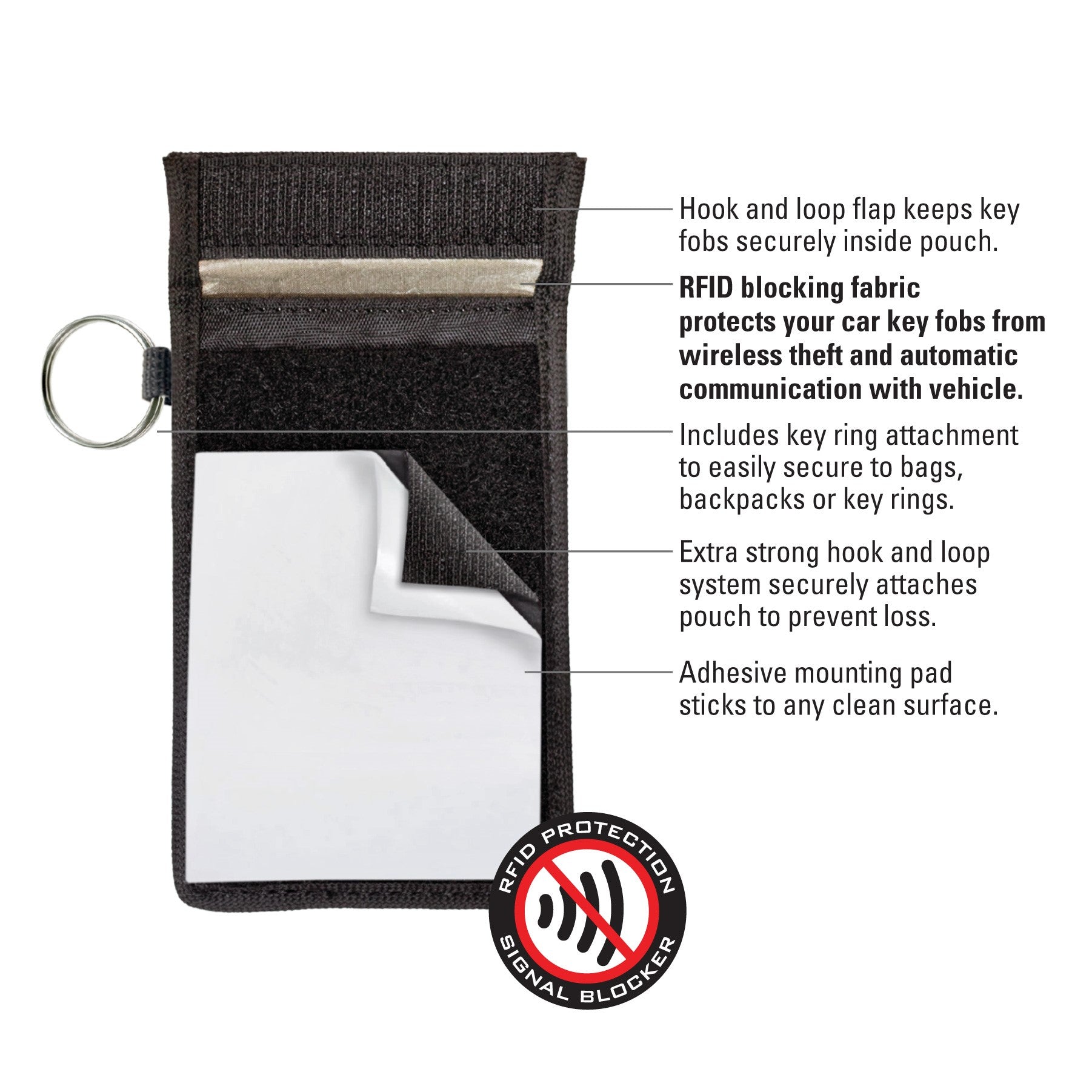 signal blocking key hider faraday bag for car key fobs